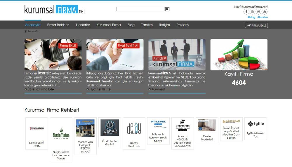 Kurumsal firma rehberi