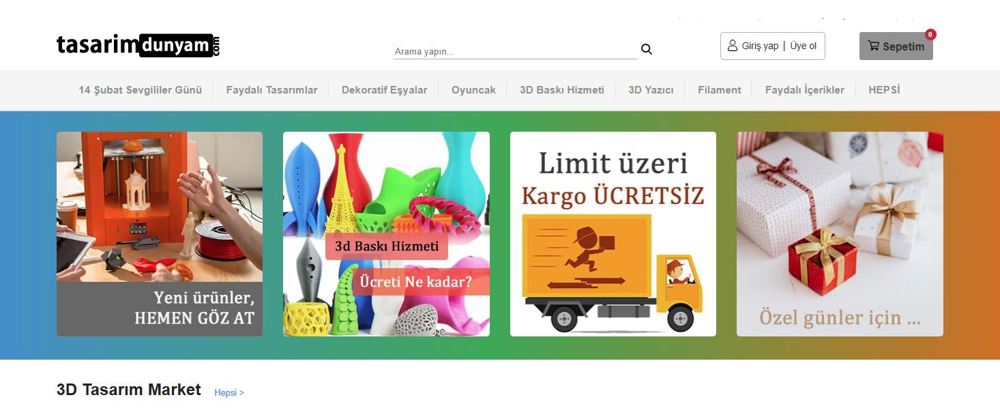 Tasarım Dünyam, 3d tasarım ürünler uygun fiyat
