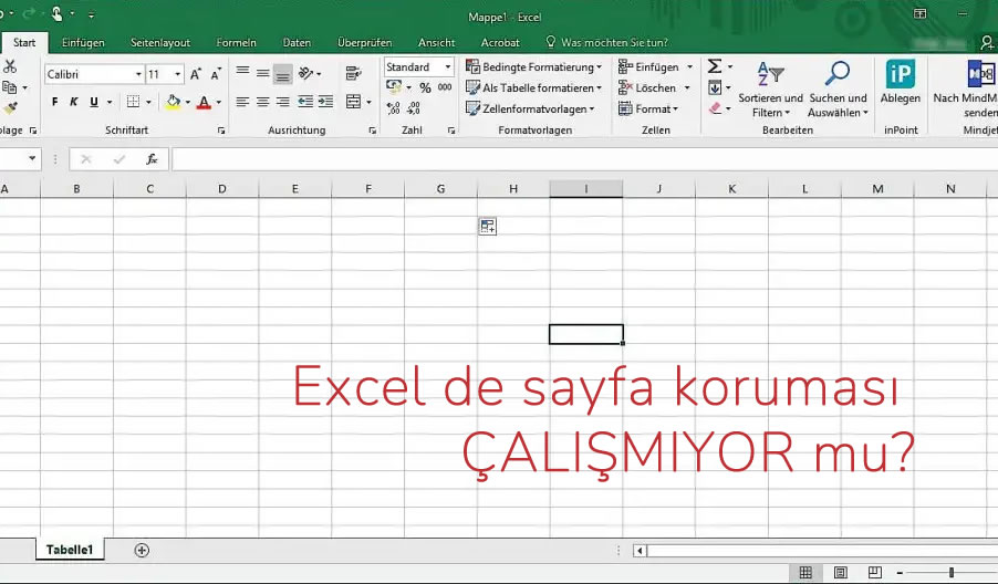 Excel sayfa koruması var ama hücre içeriği değişiyor.